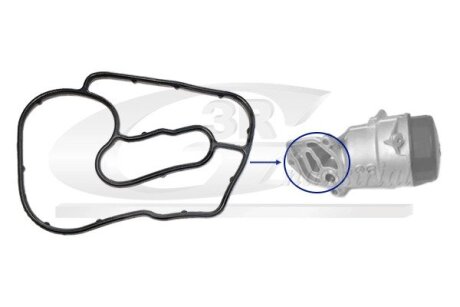 Прокладка масл. фільтра MERCEDES-BENZ SPRINTER 3.0D 08-21 JEEP GRAND CHEROKEE 3.0D 05-10 3RG 80570