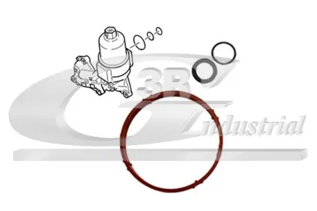 К-кт прокл. корпуса масляного фільтра Citroen Berlingo, Berlingo Multispace, C2, C3 I, C3 Ii, C3 Pluriel, C4, C4 I, Nemo, Saxo, Xsara, Xsara Picasso 3RG 86279