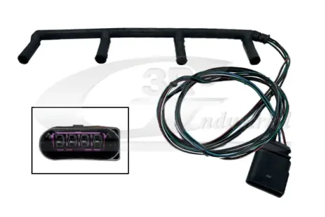 Ремк-кт кабеля свічки розжарювання VW Bora 1.9 TDI 00-05/Golf IV 1.9TDI 00-05 3RG 30708 Фольксваген Бора