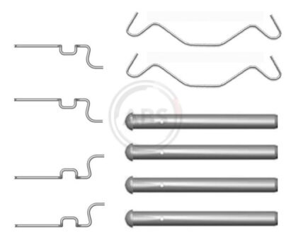Ремкомплект гальмiвних колодок a.B.S 1683Q на Тойота Ярис