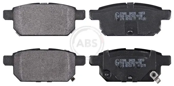 Колодка гальм. диск. SUZUKI SX4 задн. (вир-во ABS) A.B.S 37886