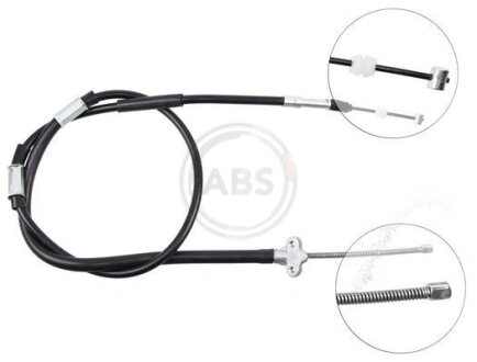 Трос ручного гальма лiвий a.B.S K12807 на Тойота Спринтер
