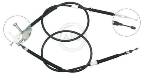 Трос ручного гальма зад. Astra/ Zafira 99-05 (барабан) a.B.S K17282 на Опель Зафира а