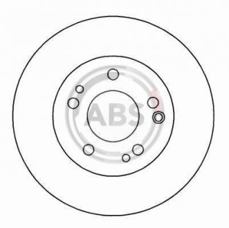Передній гальмівний (тормозний) диск a.B.S 15790