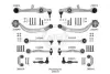 К-кт рычагов пер подвески Audi A6/Superb/Passat B5 (с тонким пальцем) A.B.S 219902