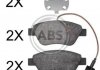 Тормозні (гальмівні) колодки a.B.S 37800