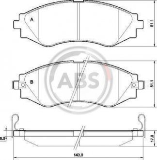 Тормозные колодки a.B.S 37526