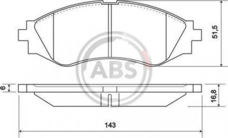 Тормозные колодки a.B.S 37055