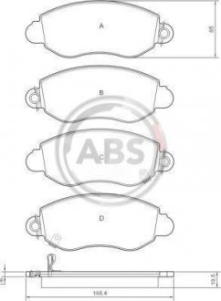 Тормозные колодки a.B.S 37294