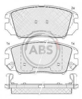 Тормозные колодки a.B.S 37525