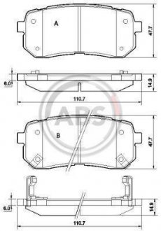 Тормозные колодки a.B.S 37619