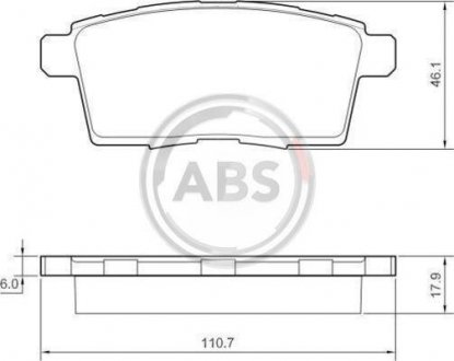 Задние тормозные колодки a.B.S 37644