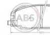 Передні тормозні (гальмівні) колодки a.B.S 36632