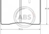 Передні тормозні (гальмівні) колодки a.B.S 36825