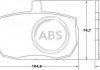 Передні тормозні (гальмівні) колодки a.B.S 36124