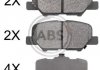 Задні тормозні (гальмівні) колодки a.B.S 37975