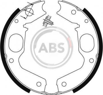 Задні тормозні (гальмівні) колодки a.B.S 9115