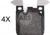 Задні тормозні (гальмівні) колодки a.B.S 37953