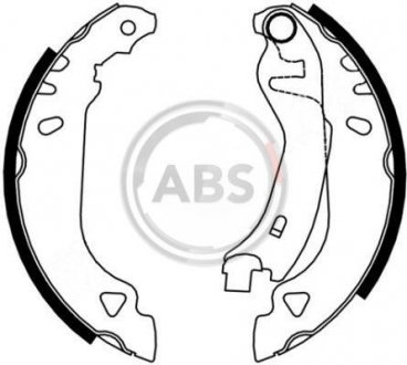 Задні тормозні (гальмівні) колодки a.B.S 8831