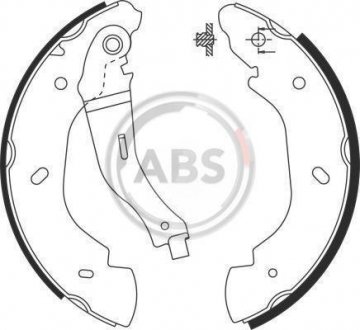 Задні тормозні (гальмівні) колодки a.B.S 9126