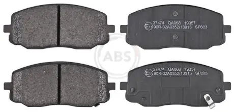 Передние тормозные колодки A.B.S 37474