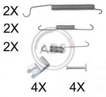 Ремкомплект гальмiвних колодок a.B.S 0891Q