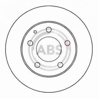 Вентильований гальмівний диск a.B.S 16089