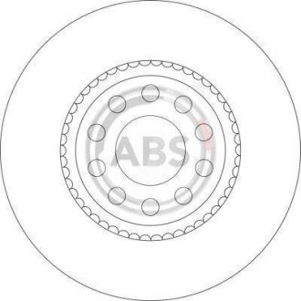 Вентилируемый тормозной диск a.B.S 16328