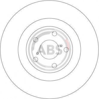 Вентилируемый тормозной диск a.B.S 17020