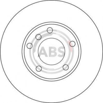 Вентильований гальмівний диск a.B.S 17335