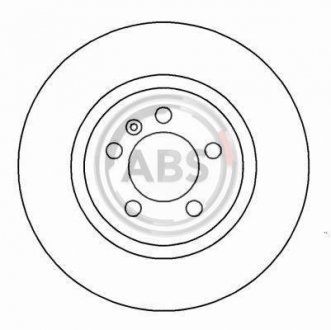 Вентилируемый тормозной диск a.B.S 16080