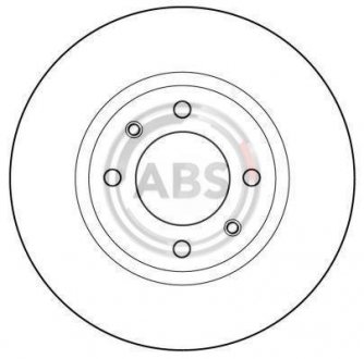 Передній гальмівний (тормозний) диск a.B.S 15414