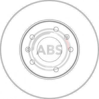 Передній гальмівний (тормозний) диск a.B.S 17011