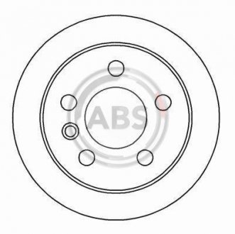 Передній гальмівний (тормозний) диск a.B.S 16082