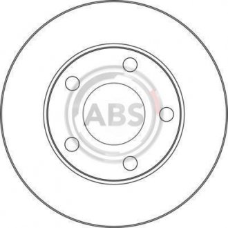 Задній гальмівний (тормозний) диск a.B.S 17056