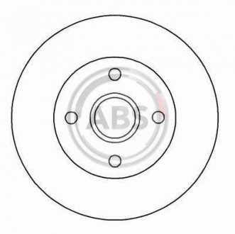 Задній гальмівний (тормозний) диск a.B.S 16286