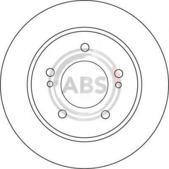 Задній гальмівний (тормозний) диск a.B.S 17139