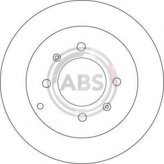 Задній гальмівний (тормозний) диск a.B.S 17207