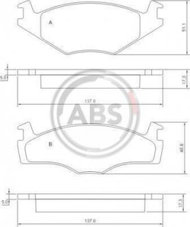 Тормозные колодки a.B.S 36853