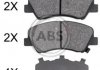 Передні тормозні (гальмівні) колодки a.B.S 37916