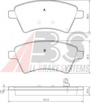 Передние тормозные колодки a.B.S 37532