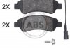 Задние тормозные колодки a.B.S 35067