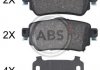 Задние тормозные колодки a.B.S 35063