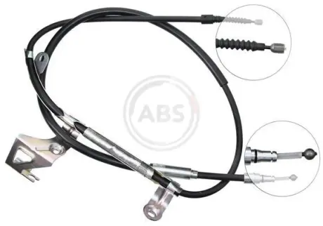 Трос ручного тормоза Passat (00-05) Лев. A.B.S K18357