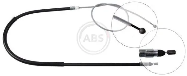 Трос ручного тормоза зад. BMW 1(E81/E87) 03- Л.=Пр. (1435/755) A.B.S K19026