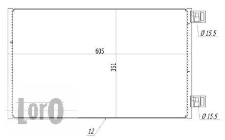 Радiатор кондицiонера abakus 0420160030