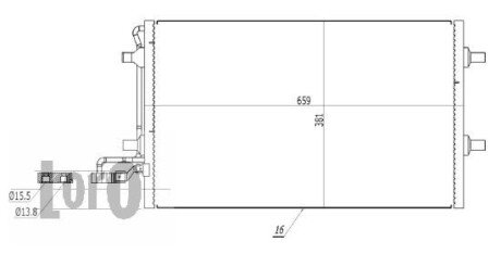 Радiатор кондицiонера abakus 0520160009