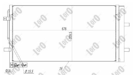 Радiатор кондицiонера з осушувачем abakus 0030160029