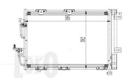 Радiатор кондицiонера з осушувачем abakus 0370160024