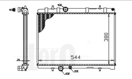 Радiатор охолодження abakus 0090170015